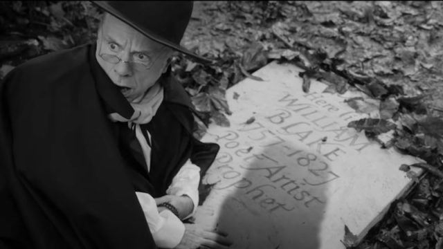 Bruce Dickinson uncovers William Blakes grave in the Rain on The Graves video