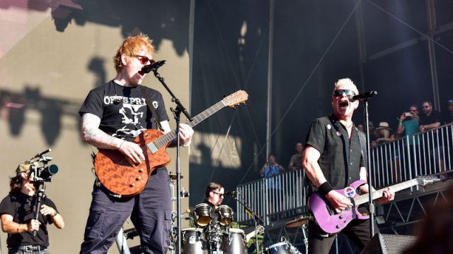 Ed Sheeran performs with The Offspring, Napa, California, USA, 26 May 2024