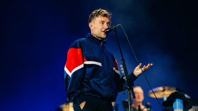 Blur singer Damon Albarn at Wembley Stadium, London, 8 July 2023