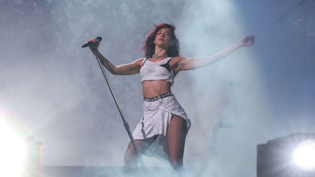 Dua Lipa at Glastonbury festival 2024