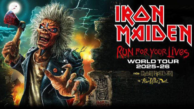 Iron Maiden 2025 tour poster